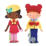 Dress up with Felt Stickers Figures: 'Kids' 00086