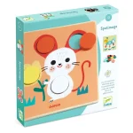 Wooden Educational Toy for Matching Colors & Shapes: 'Spotimage'