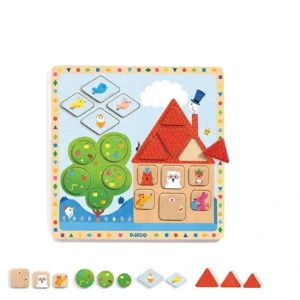 Wooden Puzzle: 'Shapes and Sizes - House'