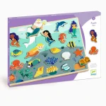 Wooden Peg Puzzles 22 pcs.: 'Mermaids'