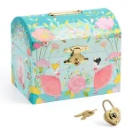 Wooden Money Box with Lock: 'Ballerina'