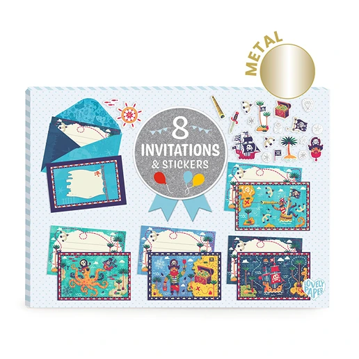 Invitations/Greeting Cards: 'Pirates'