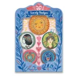 Badges 5 pcs: 'Wild Nature'