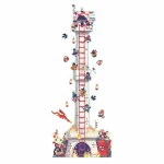 Height Chart Sticker: 'The Knights’ Tower'