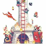 Height Chart Sticker: 'The Knights’ Tower' 04040