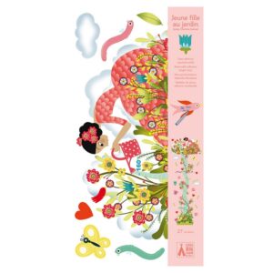 Height Chart Sticker: 'Girl in the Garden' 04041