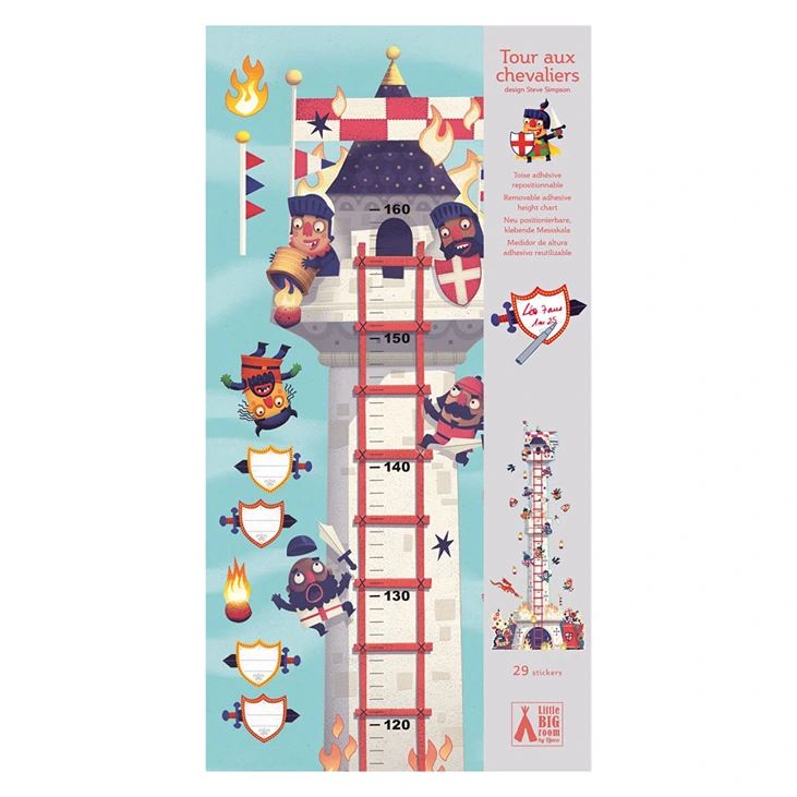Height Chart Sticker: 'Girl in the Garden'