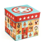 Fabric Toy Box/Stool: 'Superheroes'