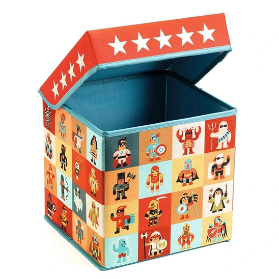 Fabric Toy Box/Stool: 'Superheroes' 04489 - Image 2