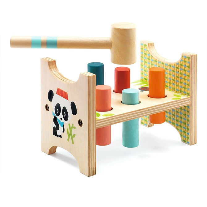 Junzo taptap wooden base with hammer for nailing