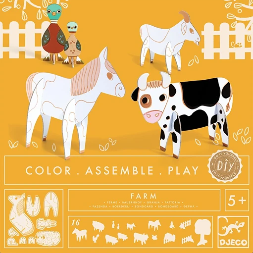 DIY Build and Color 3D Farm FSC MIX
