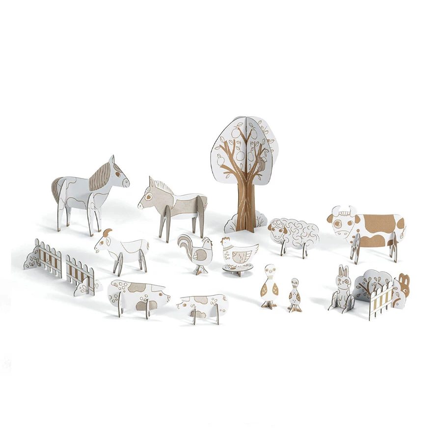 DIY Κατασκευάζω και Χρωματίζω 3D Φάρμα FSC MIX 08000 - Image 2