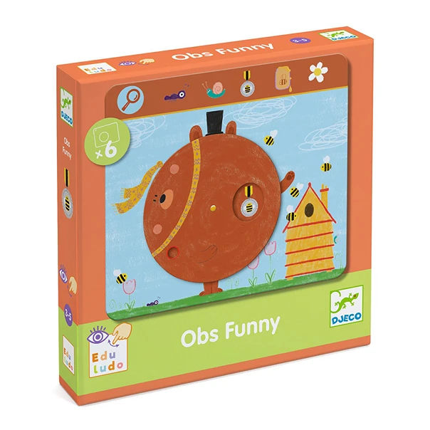 Educational observation game 'Funny animals'