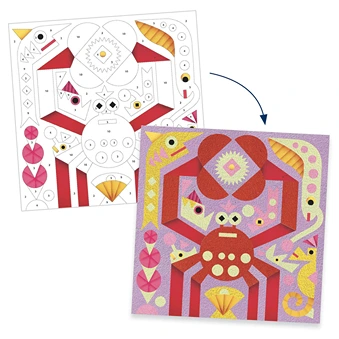 Coloring with phosphorescent sand Sea animals 08679 - Image 3