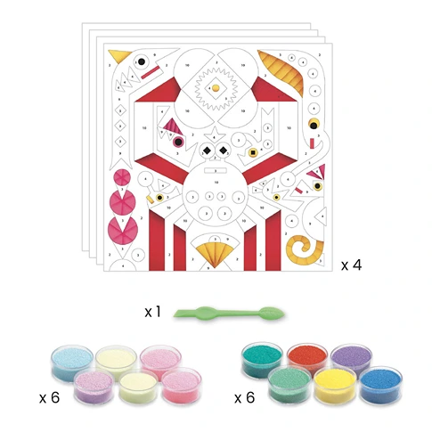 Coloring with phosphorescent sand Sea animals 08679 - Image 4