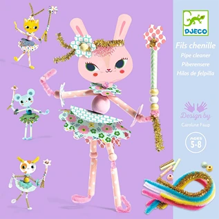 Fairies and animals with beads paper craft