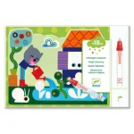 Magic painting with water marker Kittens in the garden 09063
