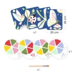 Painting with watercolors 'Cute insects' 09134