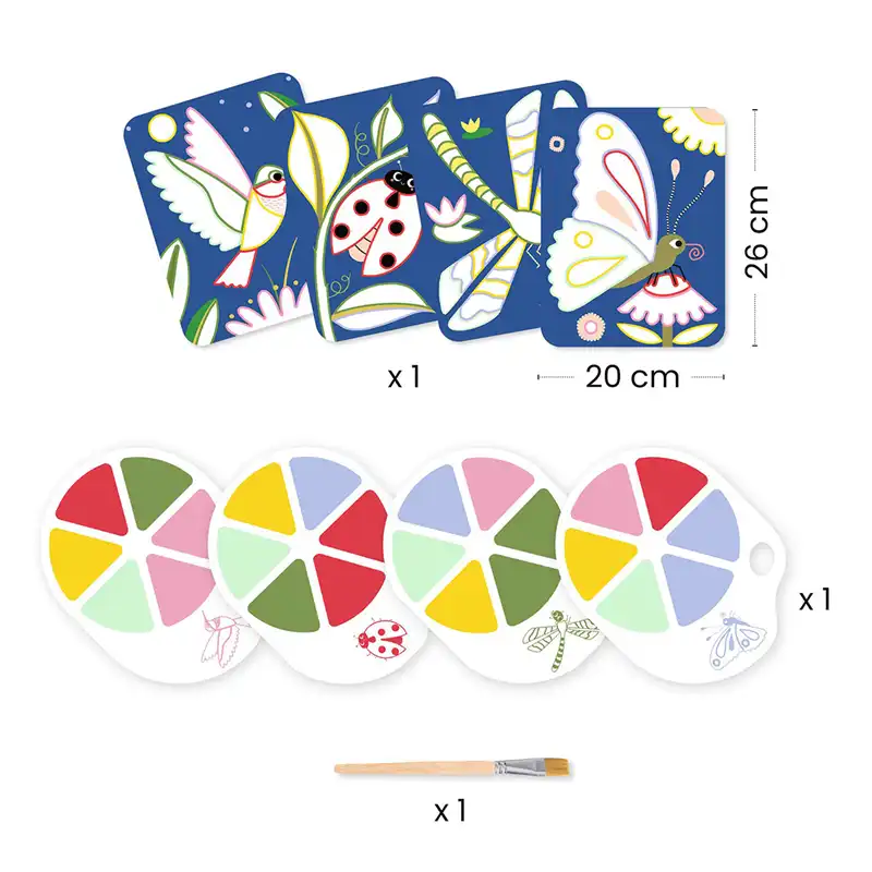 Painting with watercolors 'Cute insects' 09134 - Image 3