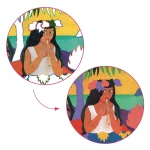 Inspired by Paul Gauguin - Watercolor painting Polynesia 09372