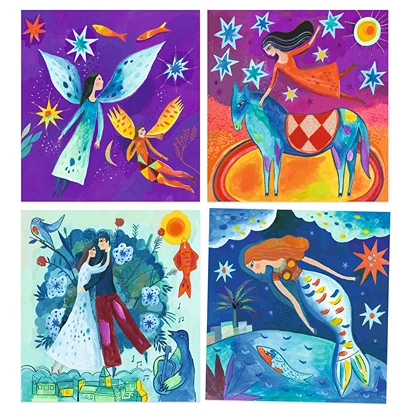 Inspired by Marc Chagall - Ζωγραφίζω με Νερομπογιές 'Σουρεαλισμός' 09380 - Image 2