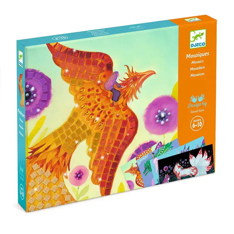Mosaic with metallic effect stickers 'Mythical Creatures' 09408