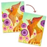 Mosaic with metallic effect stickers 'Mythical Creatures' 09408