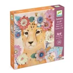3D paper craft 'Flowery wreaths on animals'