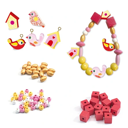 Wooden Beads - Bird 09809 - Image 2