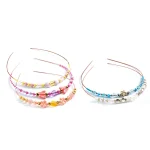 Jewelry making Decorate headband with beads 5pcs 09837