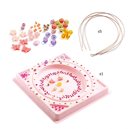 Jewelry making Decorate headband with beads 5pcs 09837 - Image 3
