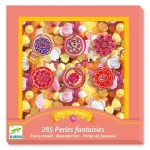 Jewelry making kit with various flower beads