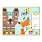 Make animals with brads and stickers