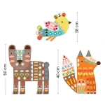 Make animals with brads and stickers 09895