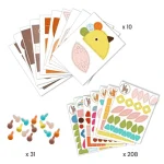 Make animals with brads and stickers 09895