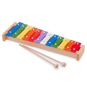 New Classic Toys Xylophone 12 notes Europe on wooden base made in E.E. code 10218 - Image 2