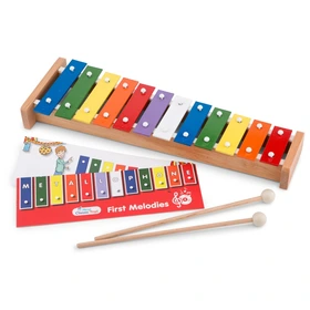 New Classic Toys Xylophone 12 notes Europe on wooden base made in E.E. code 10218 - Image 3