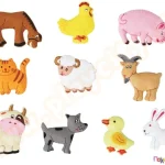 Wild Animals Felt Set – 10 Pieces