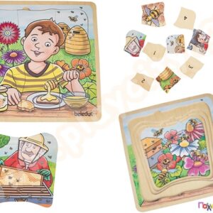 Wooden 5 Layer Puzzle: The Honey
