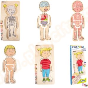 Layered Puzzle My Body: Girl