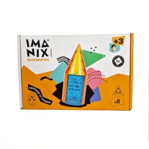 Magnetic Construction Toy with Curved Pieces 8 pcs.
