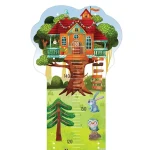 Kids' Height Chart Treehouse Green (High Quality MDF) 28x0.4x95 cm