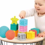 6 sensory balls and 6 stacking and sorting cubes 30141