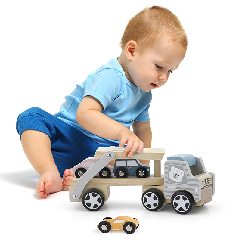 Wooden Car Carrier Truck 44014 - Image 3