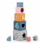 Wooden stacking cubes and shapes 44016