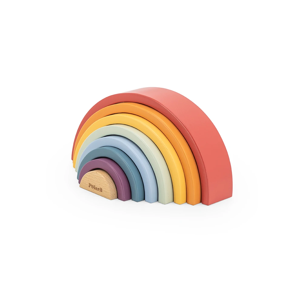 Wooden stacking toy 'Rainbow' 44220 - Image 3