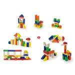 Construction blocks set 100 pieces in a bucket 50334