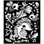 Velvet Felt Art Picture Colouring Set: Spring 865828