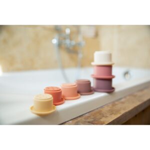 Stacking Cups Bath Toys: Lovely Pink BJ-B900250