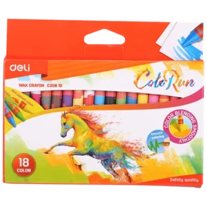 Wax Crayons 90mm 18 pieces DL-EC20810